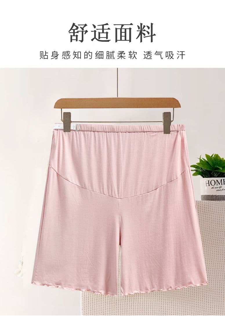 하이웨이스트 임산부 모달 바지 여름 반바지 얇은 스타일 임신 기간 하이웨이스트 상세 이미지 5