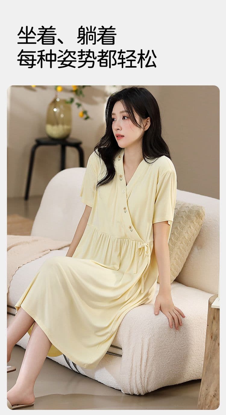 세대 서울 면 여름 임신 엄마 달 치마 태아기 출산 후 벨트 가슴 패드 모유 수유 용 치마 상세 이미지 30