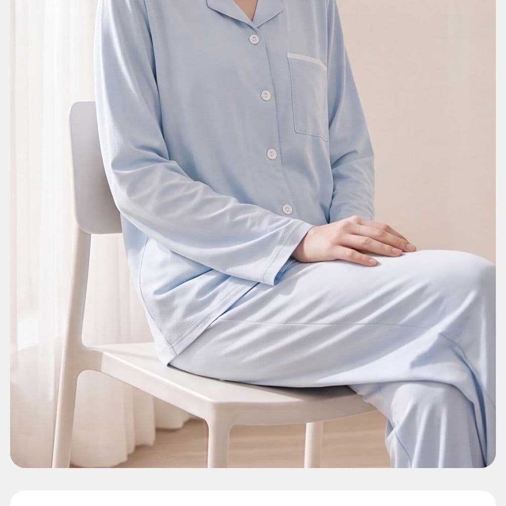 여름 새로운 달 서비스 6040 면 탈착식 가슴 패드 임산부 수유 먹이주기 待产 서비스 잠옷 상세 이미지 15