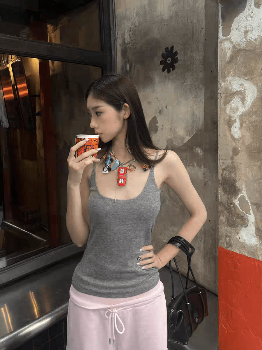 아메리칸 레트로 캐주얼 워크웨어 팬츠 여성 조기 봄 하이웨이스트 슬림해 보이는 조거 바지 스트레이트 와이드 레그 팬츠 어린이 상세 이미지 13