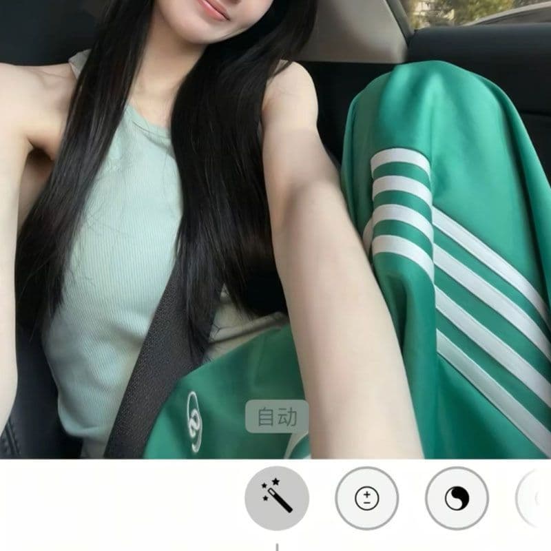 통기성 도루 센스 여름 얇은 스타일 레트로 느긋한 바람 바 기사 리본 패치워크 넓은 다리 재즈 춤추기 캐주얼 바지 상세 이미지 4