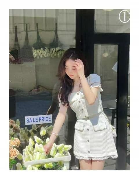 여름 한 부서 디자인 센스 캐주얼 몸매 가꾸기 슬림해 보이는 패션 스트라이프 튜브탑 캐주얼 바지 3종 세트 패션 세트 여성 상세 이미지 4