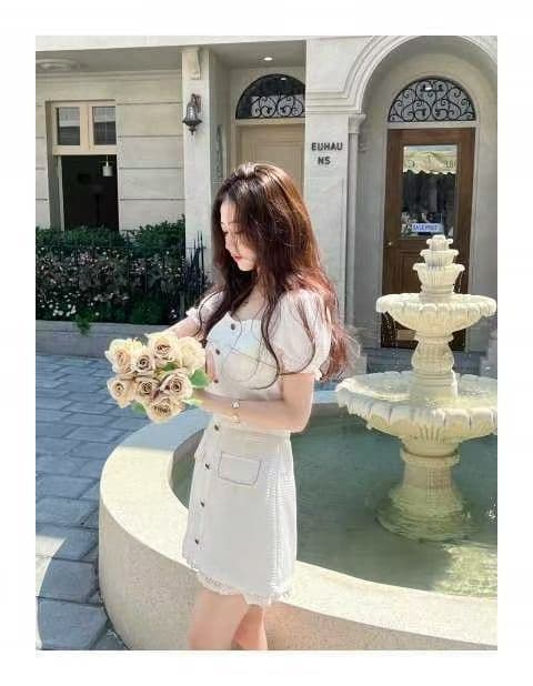 여름 한 부서 디자인 센스 캐주얼 몸매 가꾸기 슬림해 보이는 패션 스트라이프 튜브탑 캐주얼 바지 3종 세트 패션 세트 여성 상세 이미지 7