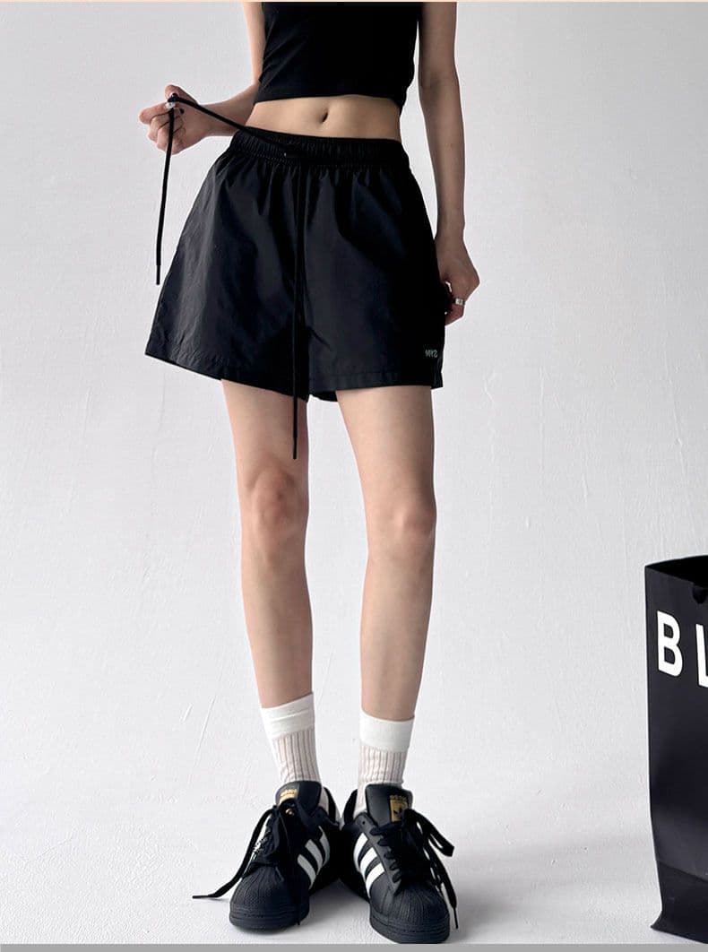 3 차원 허리 머리 2026 여름 슈퍼 화재 새로운 루즈핏 넓은 다리 운동 반바지 여성 키가 큰 다용도 한 마디 바지 상세 이미지 16
