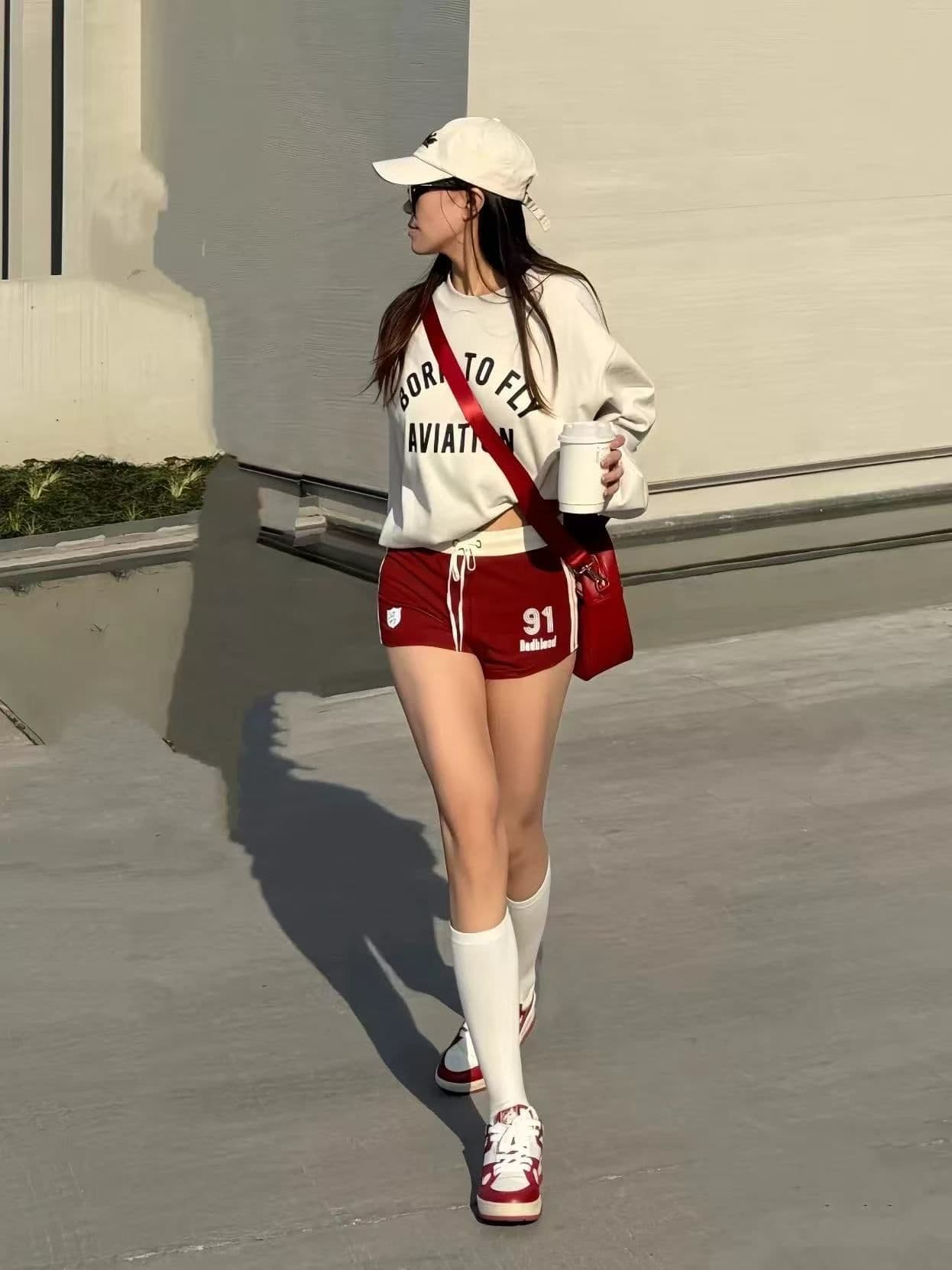 원본 솜씨 원본 원단 40 좋은 면 당겨 프레임 순면 아메리칸 핫걸 핫 바지 섹시함 로우 웨이스트 반바지 여성 여름 상세 이미지 15
