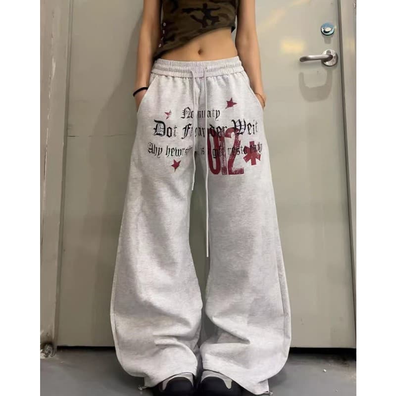 한국 스타일 프린트 펌프 로프 스트리트 댄스 hiphop 웃음 하 캐주얼 바지 여성 재즈 댄스 jazz 긴 바지 운동 거리 트렌디 상세 이미지 4