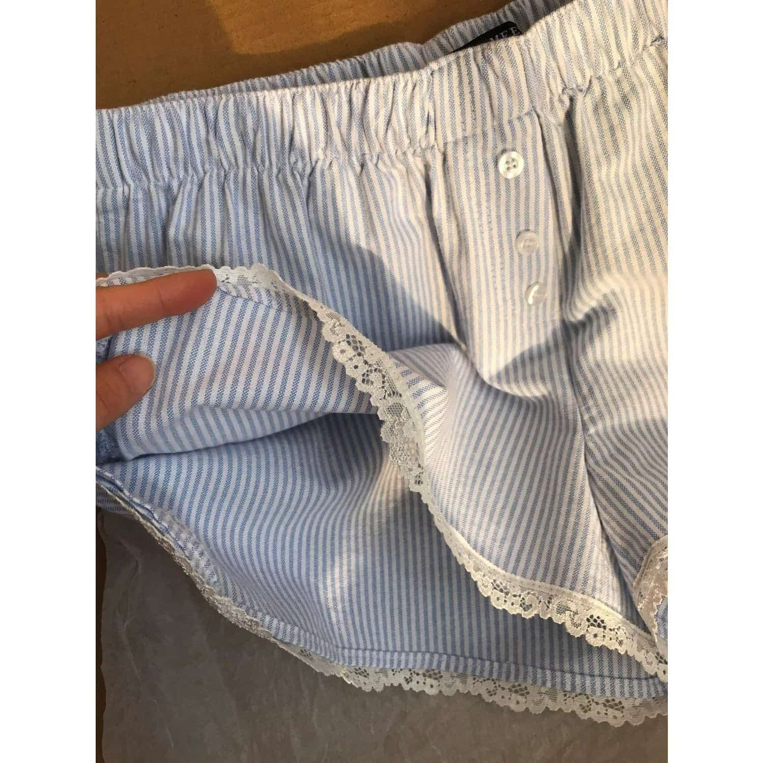 주간 고양이 품질 달콤함 레이스 레이스 파자마 바지 여성 여름 다용도 홈 순수한 욕망 바람 프랑스식 반바지 이미지 2