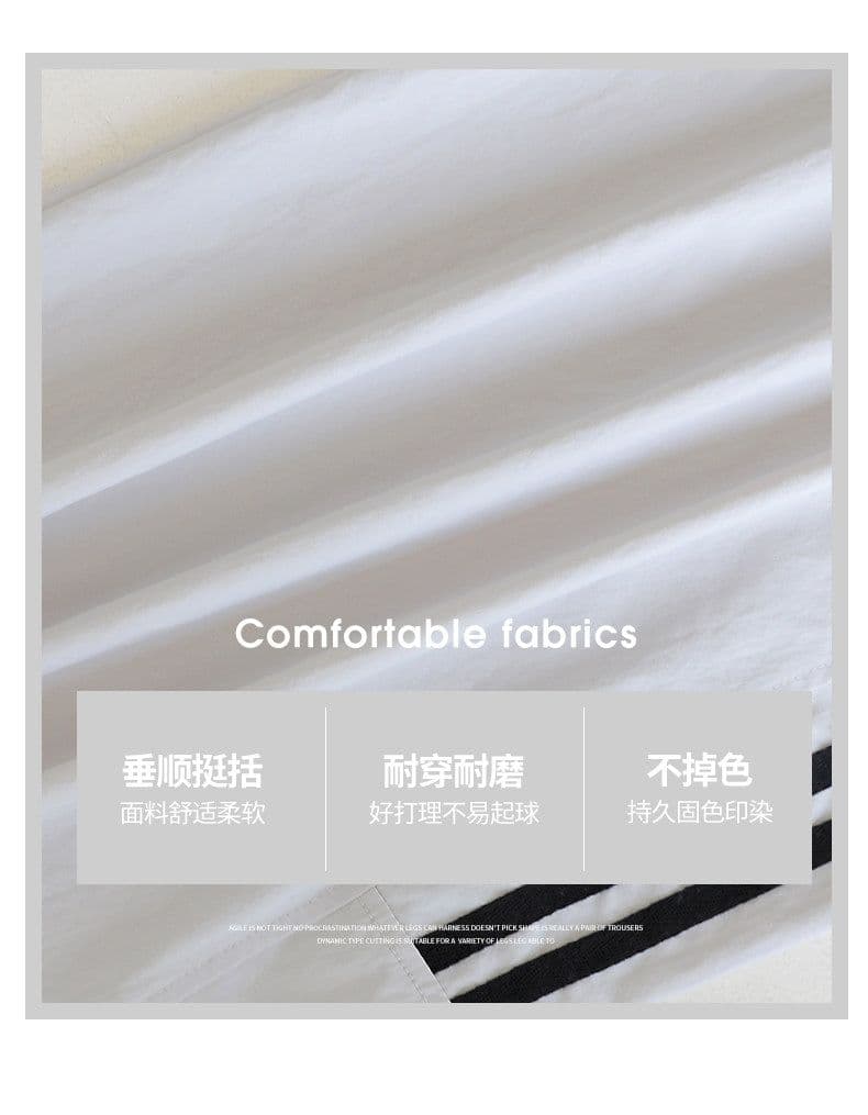 아메리칸 자수 스트라이프 속도 건조한 워크웨어 팬츠 여성 여름 새로운 루즈핏 슬림해 보이는 자외선 차단 얇은 스타일 스트레이트 운동 긴 바지 상세 이미지 6