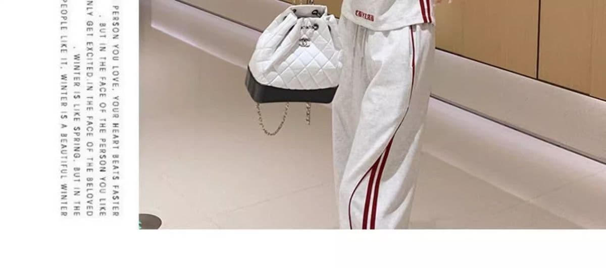 여름 드레스 코디 전체 집합 2026 새로운 한 부서 운동 캐주얼 반팔 와이드 레그 팬츠 투피스 세트 트렌디 상세 이미지 23