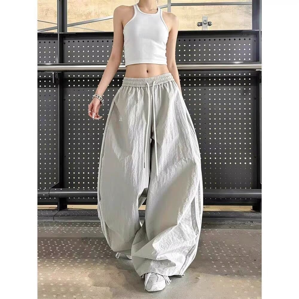 2026 봄 여름 새로운 패션 다용도 루즈핏 스트라이프 캐주얼 바지 아메리칸 높음 거리 악당 잘 생긴 펌프 로프 스트레이트 모통이 칼 바지 상세 이미지 6