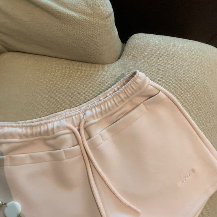 사람들 면 빈 가스 층 하이웨이스트 펌프 로프 운동 반바지 여성 여름 표지 넓적 다리 슬림해 보이는 와이드 레그 팬츠 품격 한 마디 웨이 바지 상세 이미지 19