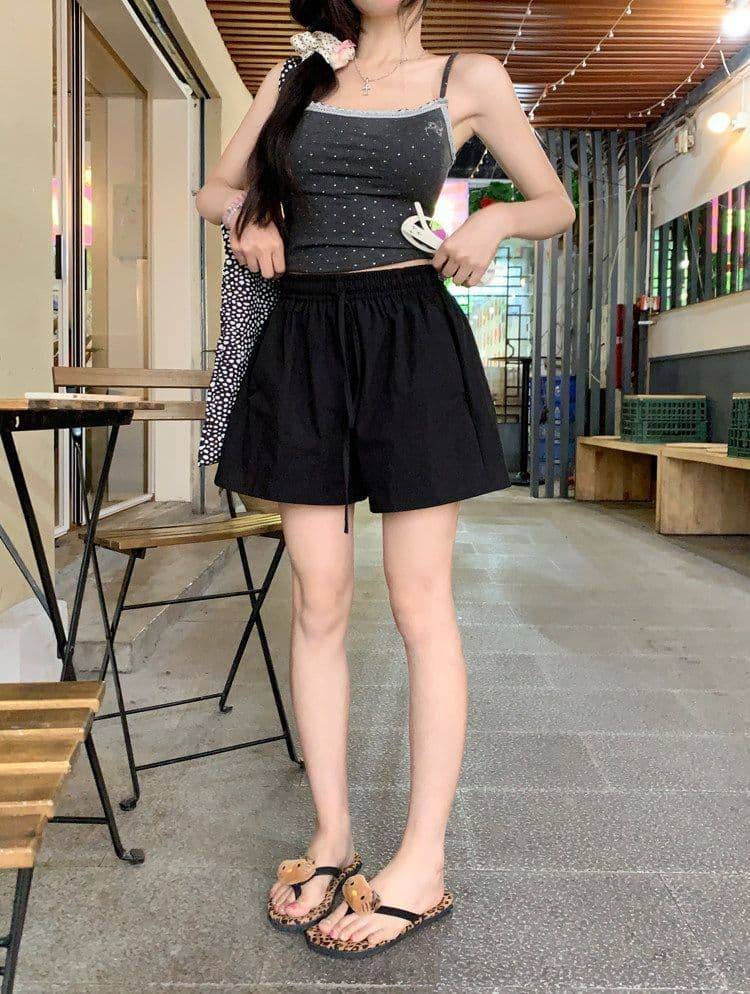 뉴 포트 면 루즈핏 화이트 하이웨이스트 캐주얼 바지 운동 바지 가정 반바지 여성 여름 연령 감소 바지 와이드 레그 팬츠 상세 이미지 30