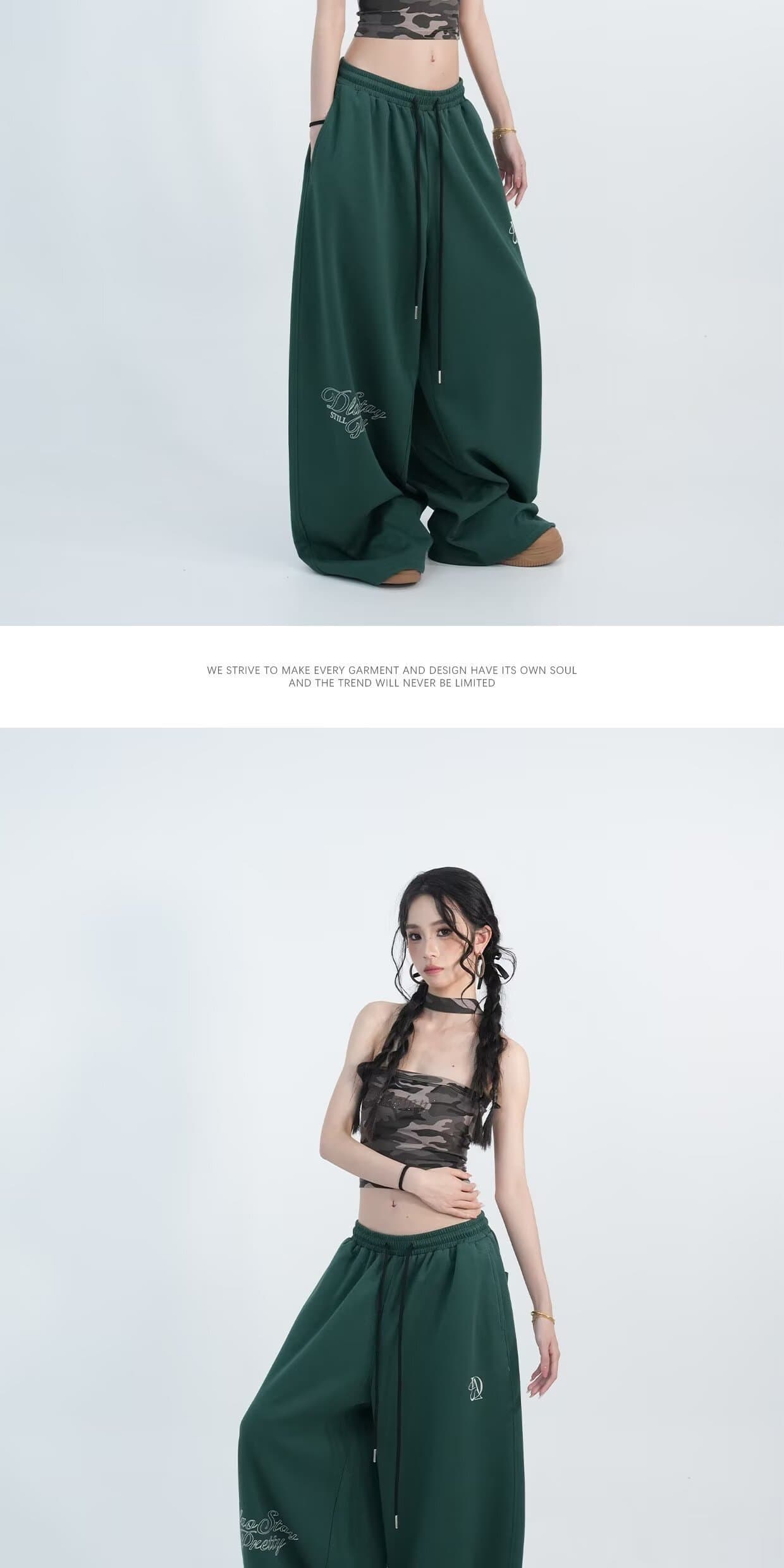 아메리칸 거리 핫걸 스트리트 댄스 와이드 레그 팬츠 남녀 루즈핏 슬림해 보이는 도루 센스 캐주얼 바지 재즈 댄스 jazz 와이드 레그 팬츠 상세 이미지 8