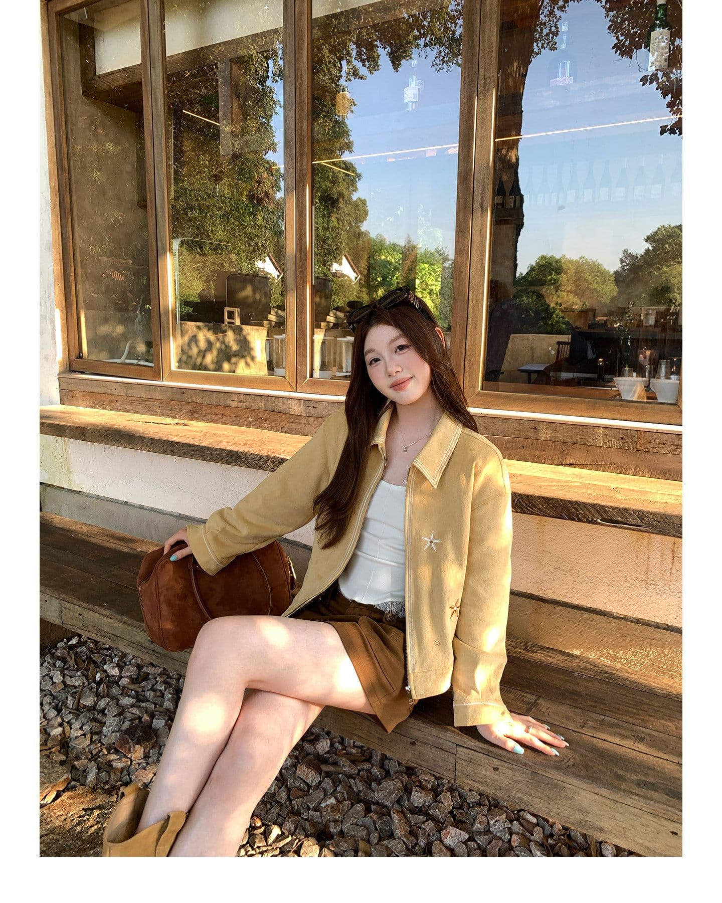 threeh 다우 시시 치즈 레트로 자수 재킷 여성 코트 이른 가을 디자인 센스 작은 대중 고급 쇼트 스타일 맨위 이미지 4