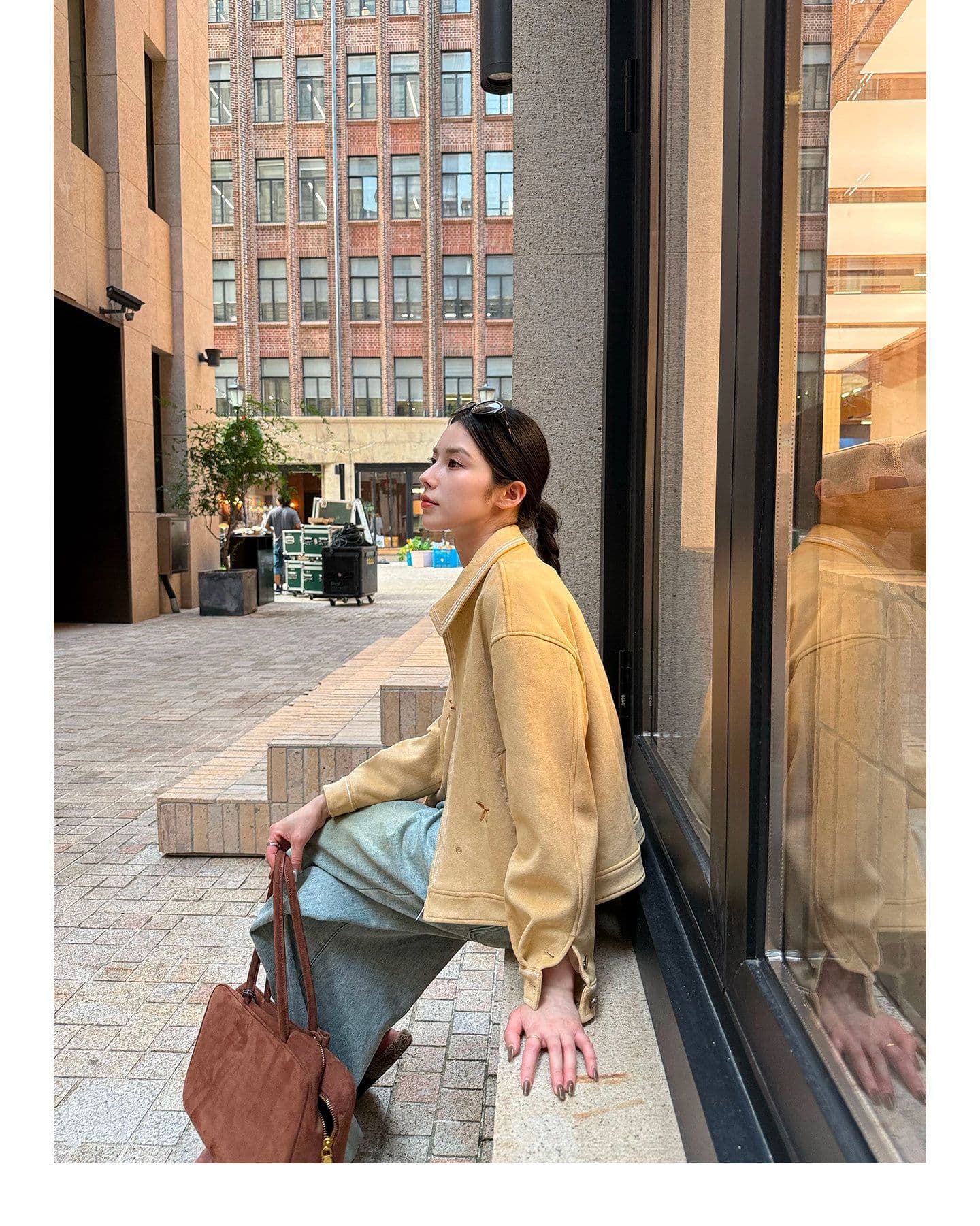 threeh 다우 시시 치즈 레트로 자수 재킷 여성 코트 이른 가을 디자인 센스 작은 대중 고급 쇼트 스타일 맨위 상세 이미지 8