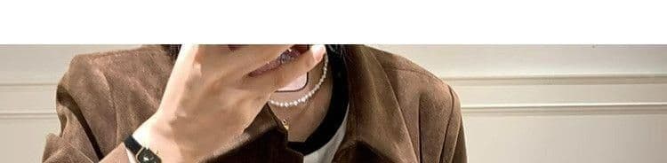 아름다움 라드. 스웨이드 원단 재킷 여성 짧은 2026 봄 가을 새로운 레트로 루즈핏 작은 키 얇은 스타일 재킷 맨위 상세 이미지 20