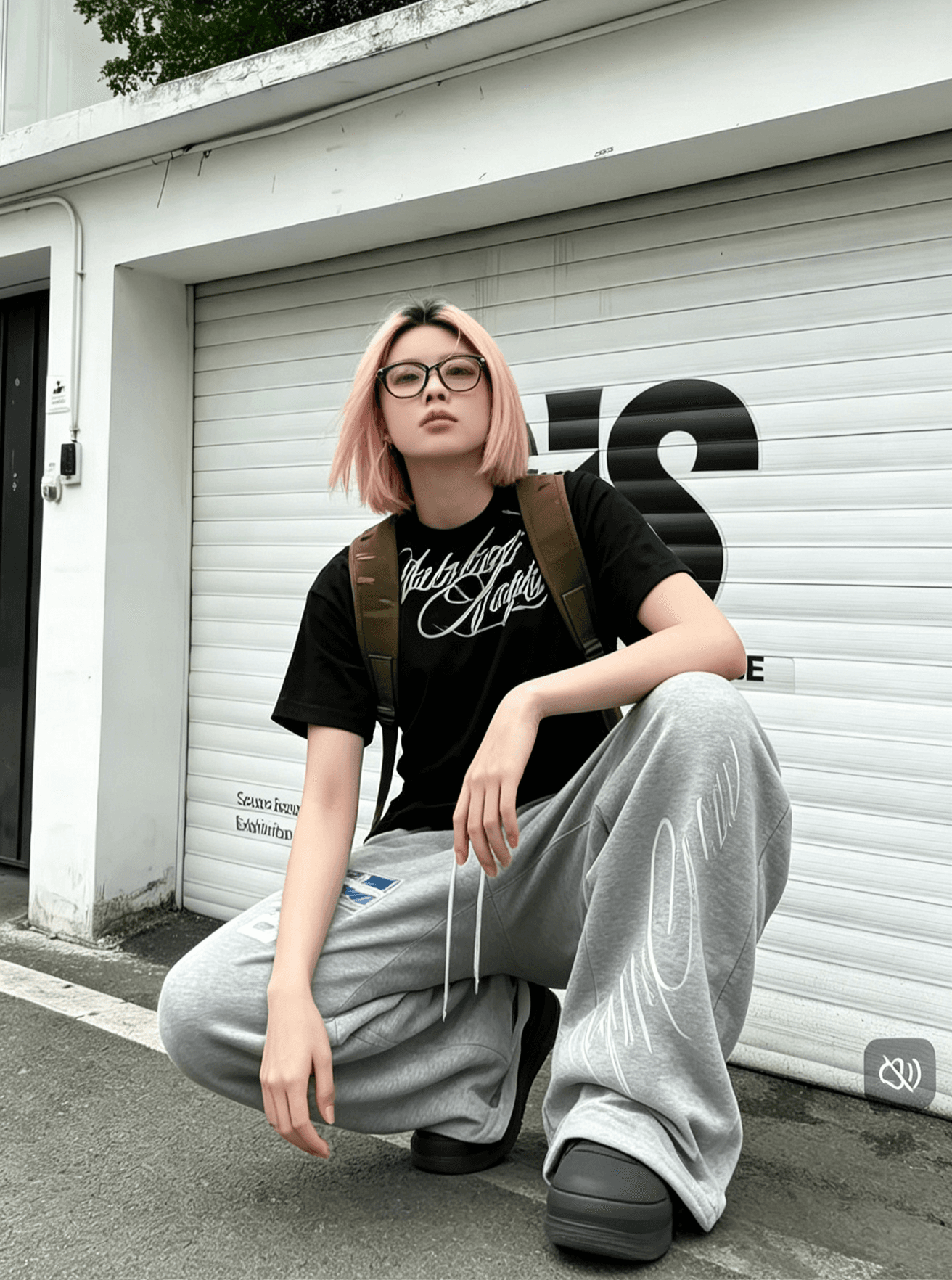 무거운 작업 자수 전쟁 말 캐주얼 바지 남녀 아메리칸 높음 거리 커플 무거운 루즈핏 스트레이트 허리밴드 웨이 바지 상세 이미지 5