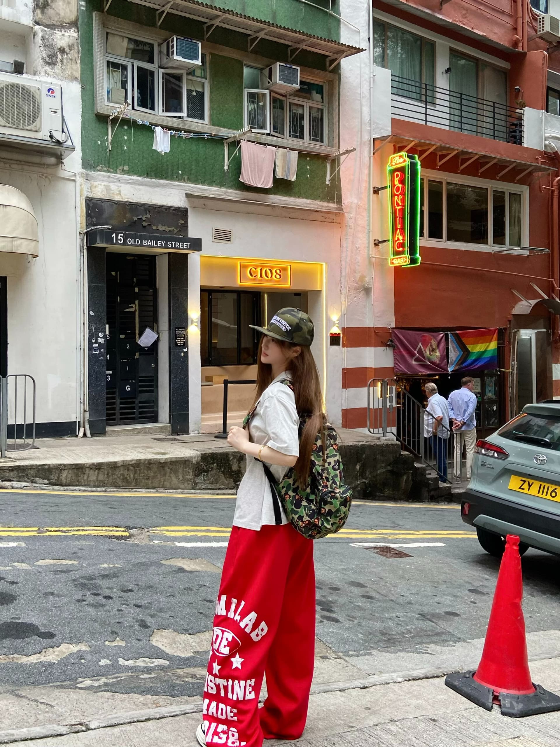 좋은 품질 원본 올린 사람 : 에디션 알파벳 프린트 운동 웨이 바지 남녀 작은 대중 도루 센스 넓은 다리 바닥 청소 캐주얼 긴 바지 이미지 4