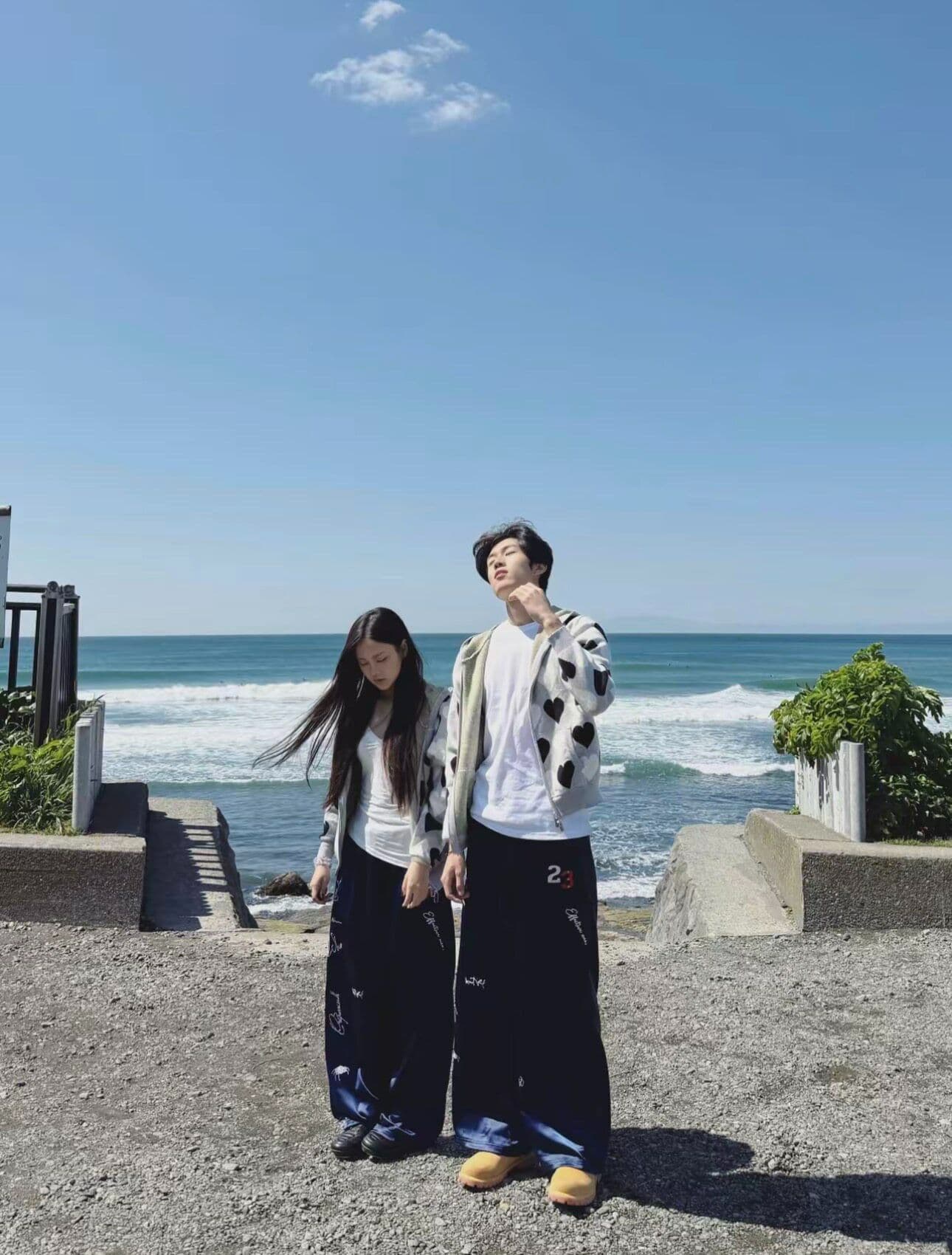 좋은 품질 원본 올린 사람 : 에디션 느긋한 바람 새틴 도루 센스 운동 캐주얼 긴 바지 남녀 여름 차가운 센스 와이드 레그 팬츠 상세 이미지 5