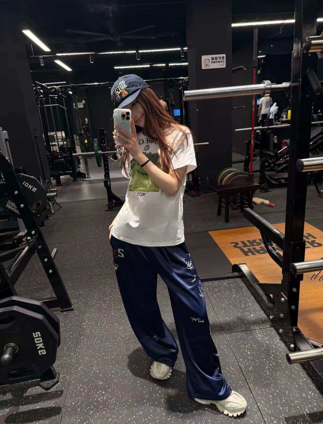 좋은 품질 원본 올린 사람 : 에디션 느긋한 바람 새틴 도루 센스 운동 캐주얼 긴 바지 남녀 여름 차가운 센스 와이드 레그 팬츠 상세 이미지 6