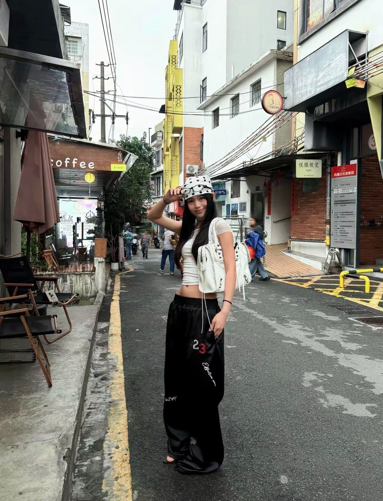 좋은 품질 원본 올린 사람 : 에디션 느긋한 바람 새틴 도루 센스 운동 캐주얼 긴 바지 남녀 여름 차가운 센스 와이드 레그 팬츠 상세 이미지 8