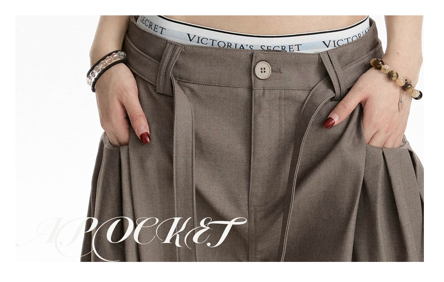 아메리칸 레트로 벨트 디자인 센스 명중 Pleat 출퇴근 슬랙스 남녀 루즈핏 도루 센스 넓은 다리 캐주얼 바지 상세 이미지 2