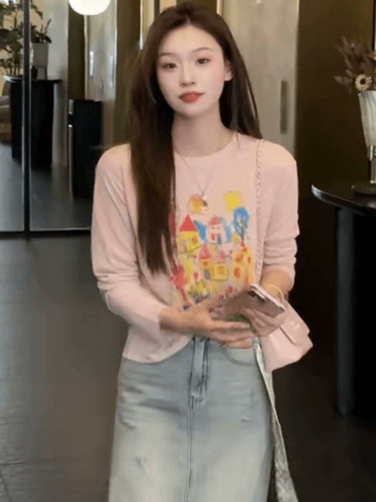 2026 년 여름 외국 가스 연령 감소 루즈핏 슬림해 보이는 블라우스 이미지 4