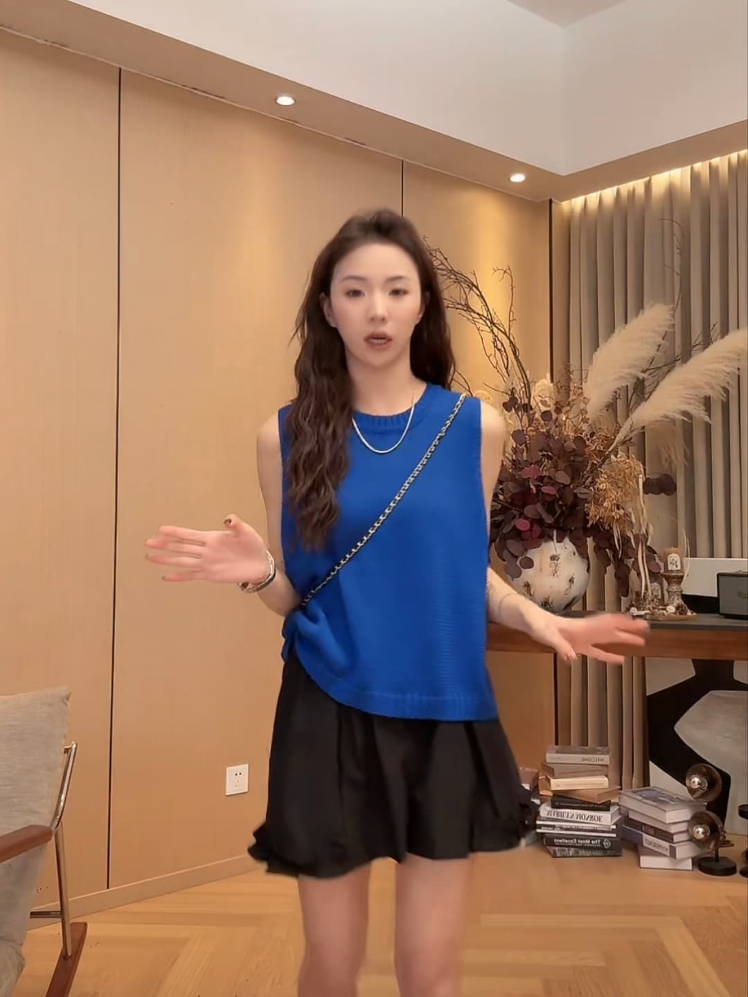 작은 조용한 잠시 단추 민소매 니트 조끼 2026 여름 새로운 미니멀리즘 다용도 맨위 상세 이미지 4