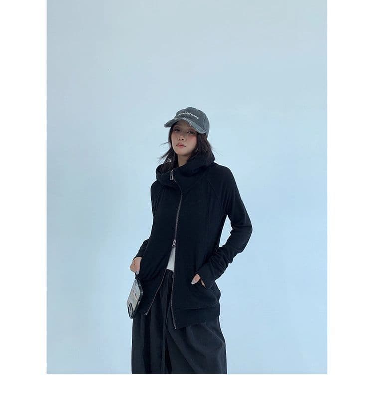 가을 종이 사람들 얇은 스타일 몸매 가꾸기 쇼트 스타일 후드 여성 코트 레트로 캐주얼 느긋한 니트 오픈 가디건 맨위 상세 이미지 28
