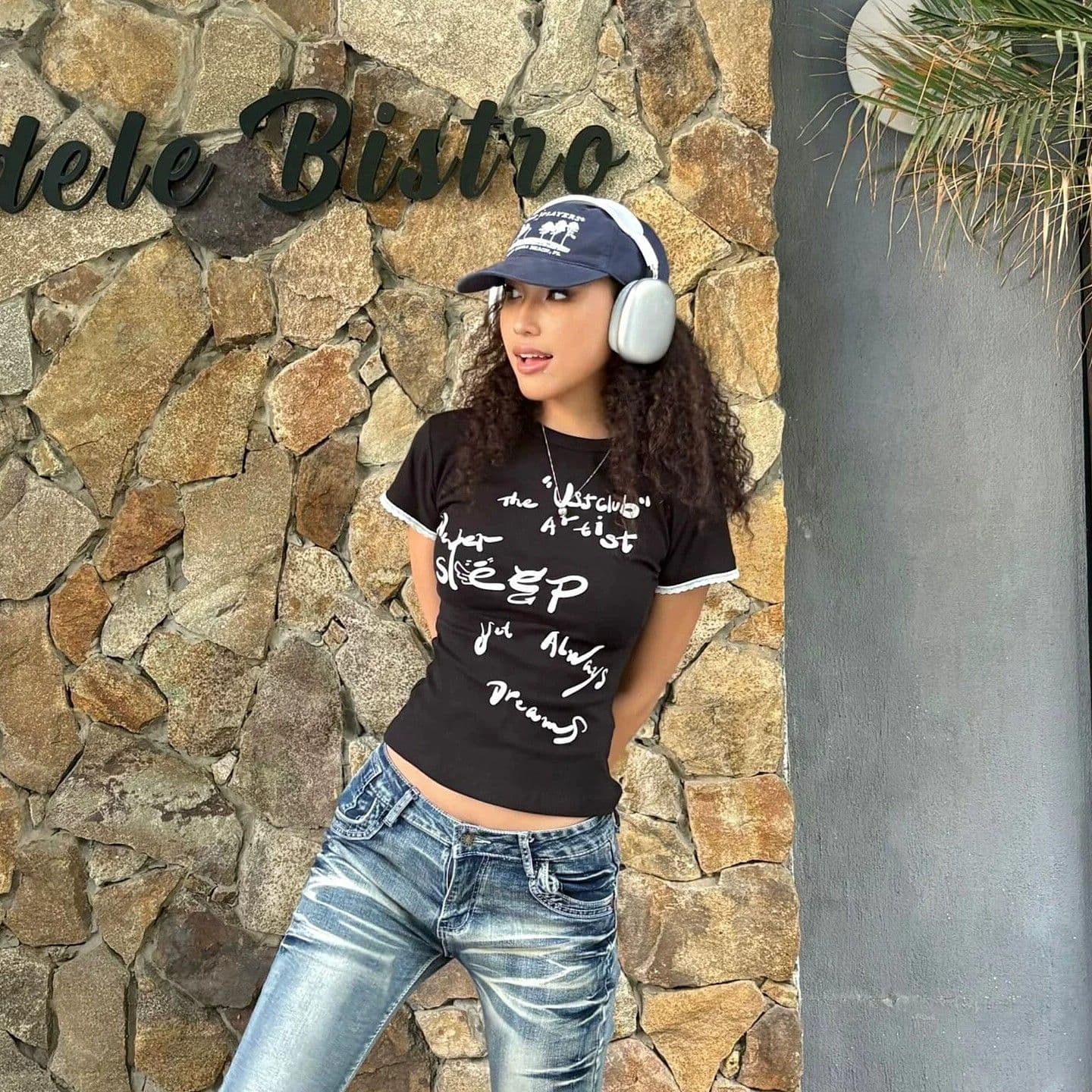 40 순면 92 면 8 암모니아 Lun 210 그램 레트로 알파벳 프린트 반팔 긍정적 인 어깨 티셔츠 여성 여름 새로운 이미지 5