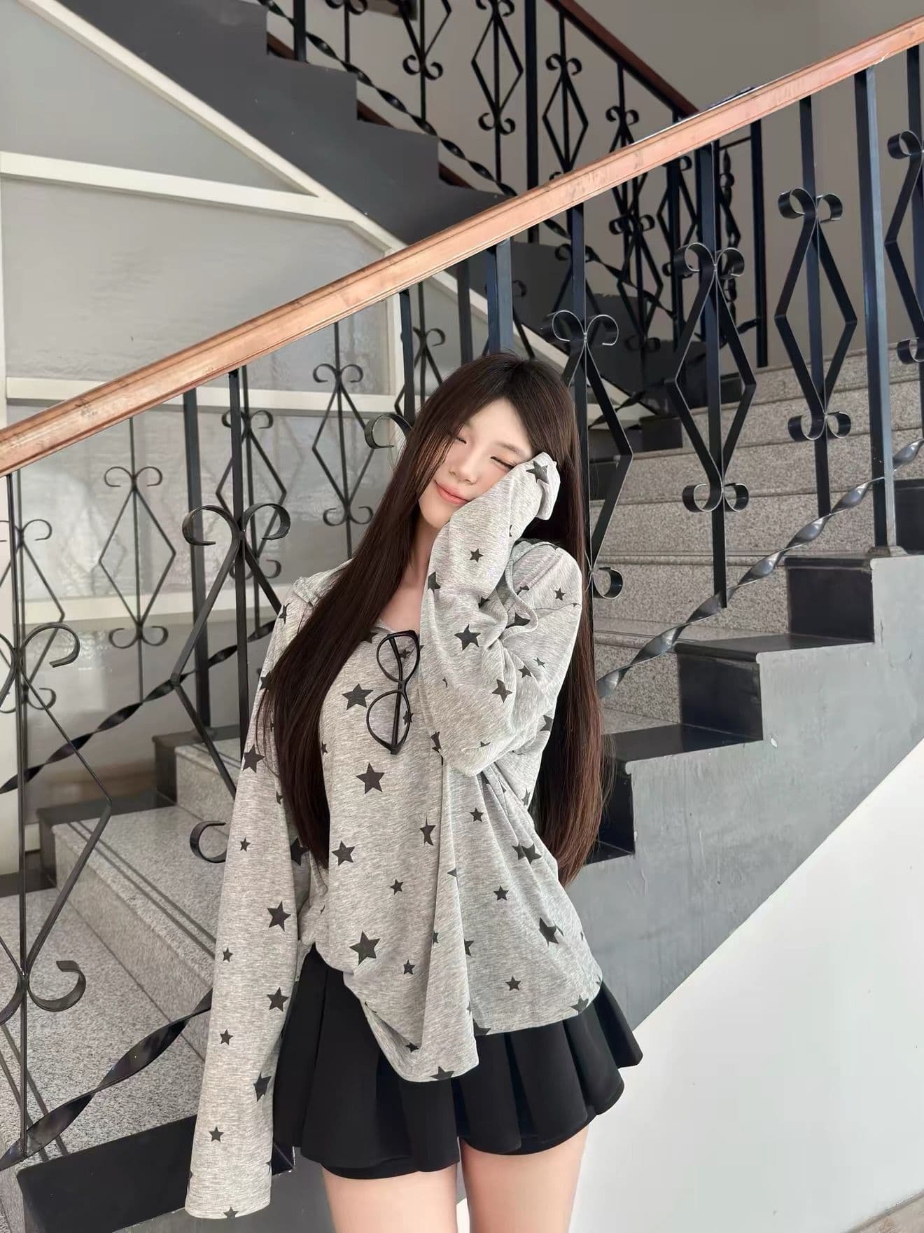 광저우 눈꽃 면 자외선 차단 블라우스 여성 상세 이미지 3
