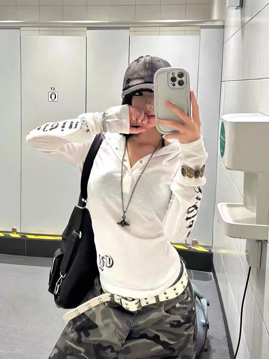 원본 솜씨 이중층 모자 광저우 눈꽃 면 자외선 차단 블라우스 여성 상세 이미지 9