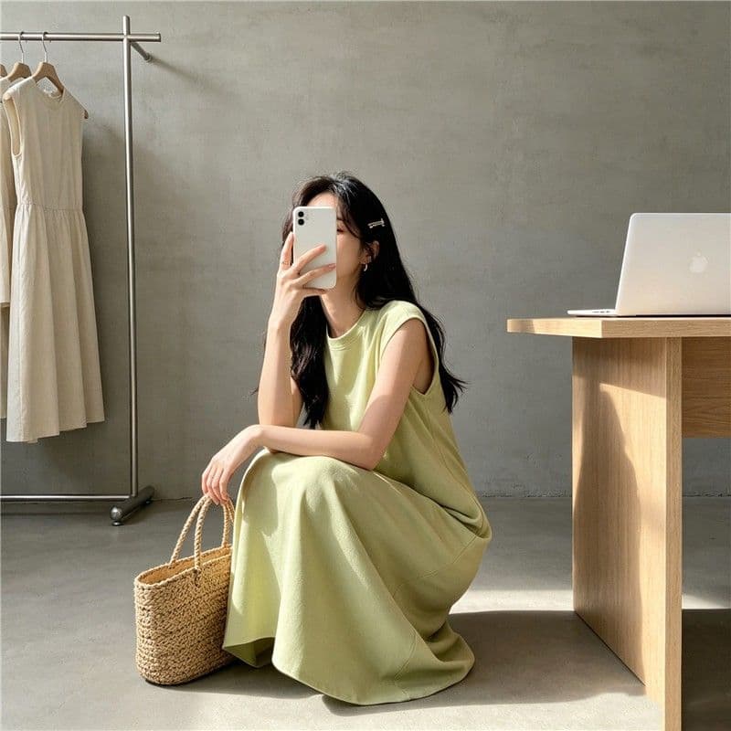 260 그램 남자 바 면 55 집결하다 섬유 37 암모니아 Lun 8 익스트림 제인 바람 단색 중간 길이 여성 드레스 여름 이미지 2