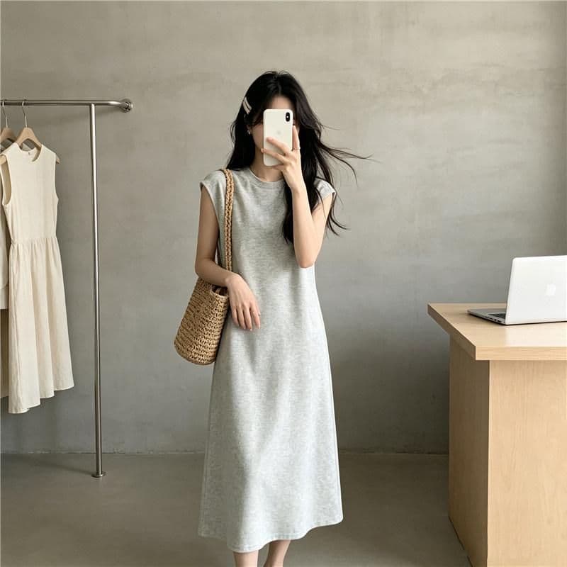 260 그램 남자 바 면 55 집결하다 섬유 37 암모니아 Lun 8 익스트림 제인 바람 단색 중간 길이 여성 드레스 여름 상세 이미지 2