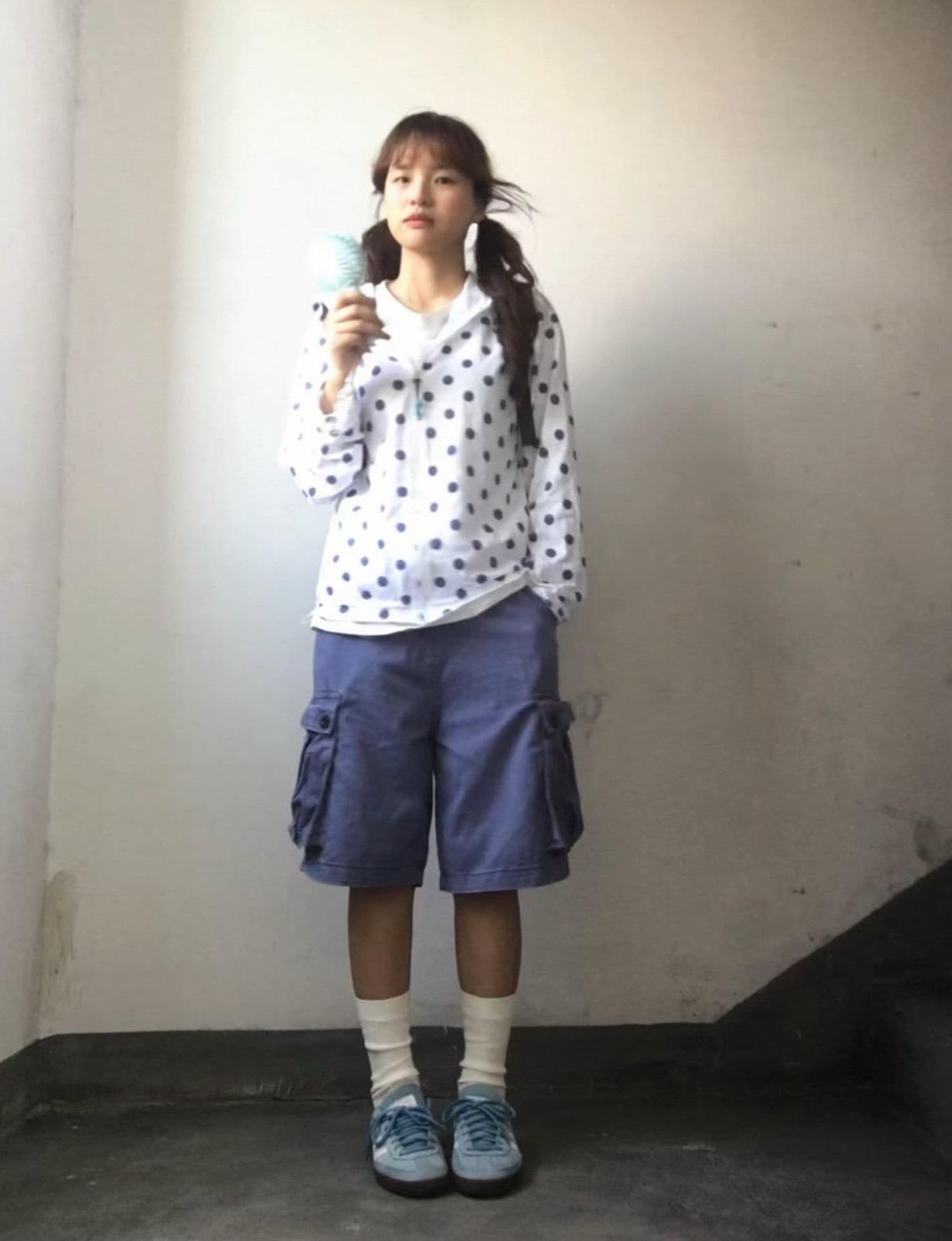 원본 솜씨 순면 대나무 마디 면 자외선 차단 블라우스 여성 상세 이미지 6