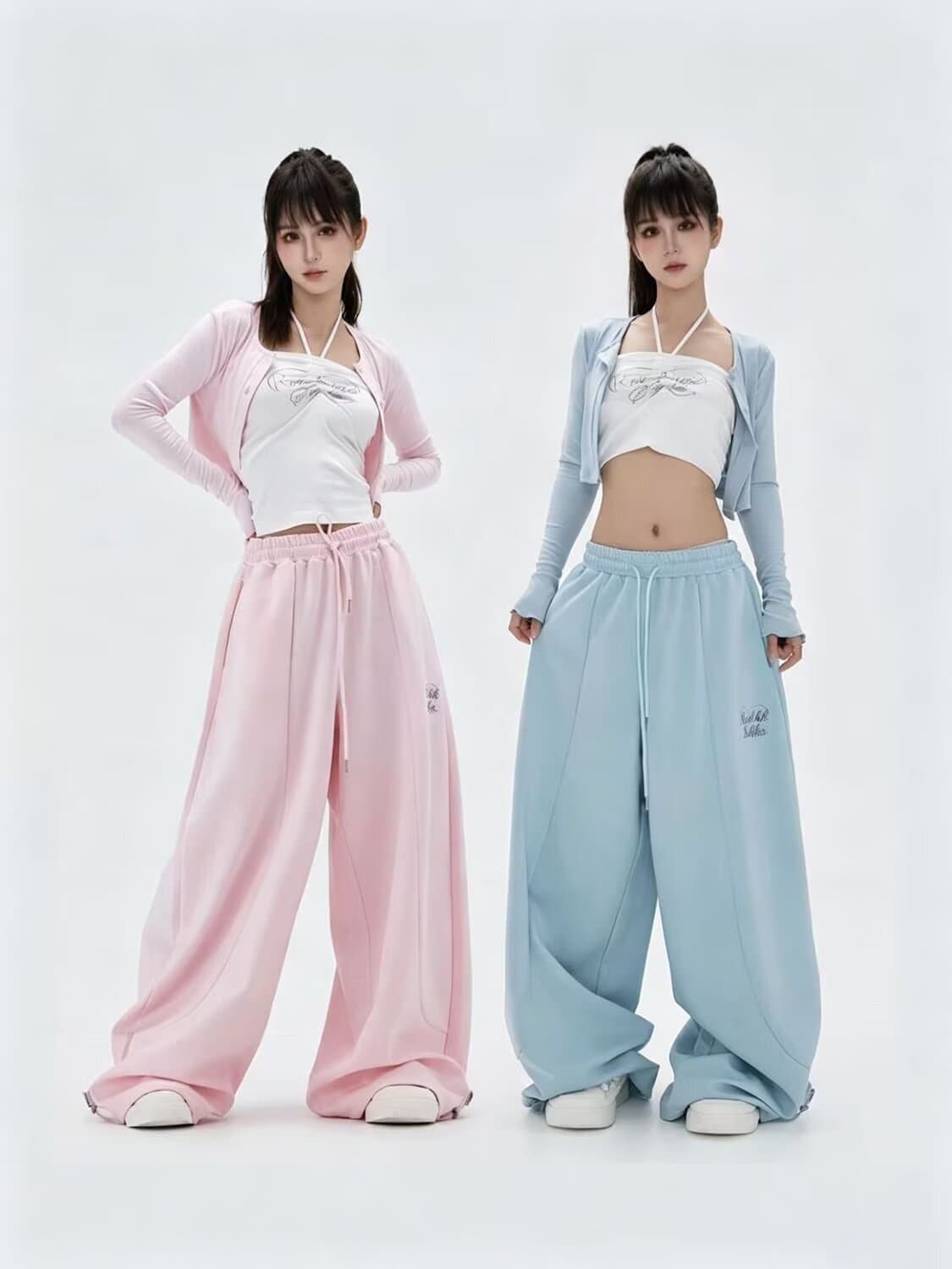 패션 인기 아메리칸 알파벳 주름 낙하산 병 워크웨어 팬츠 순면 남자 바 면 재즈 댄스 바지 슬림해 보이는 모통이 칼 바지 상세 이미지 2