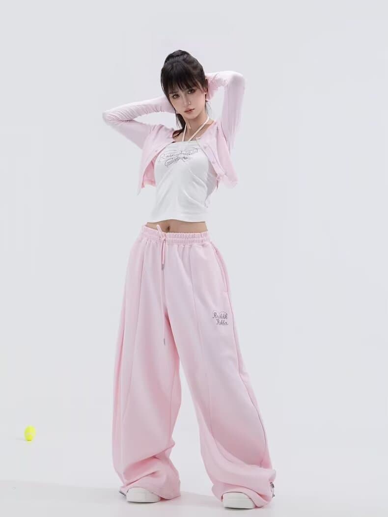 패션 인기 아메리칸 알파벳 주름 낙하산 병 워크웨어 팬츠 순면 남자 바 면 재즈 댄스 바지 슬림해 보이는 모통이 칼 바지 상세 이미지 3