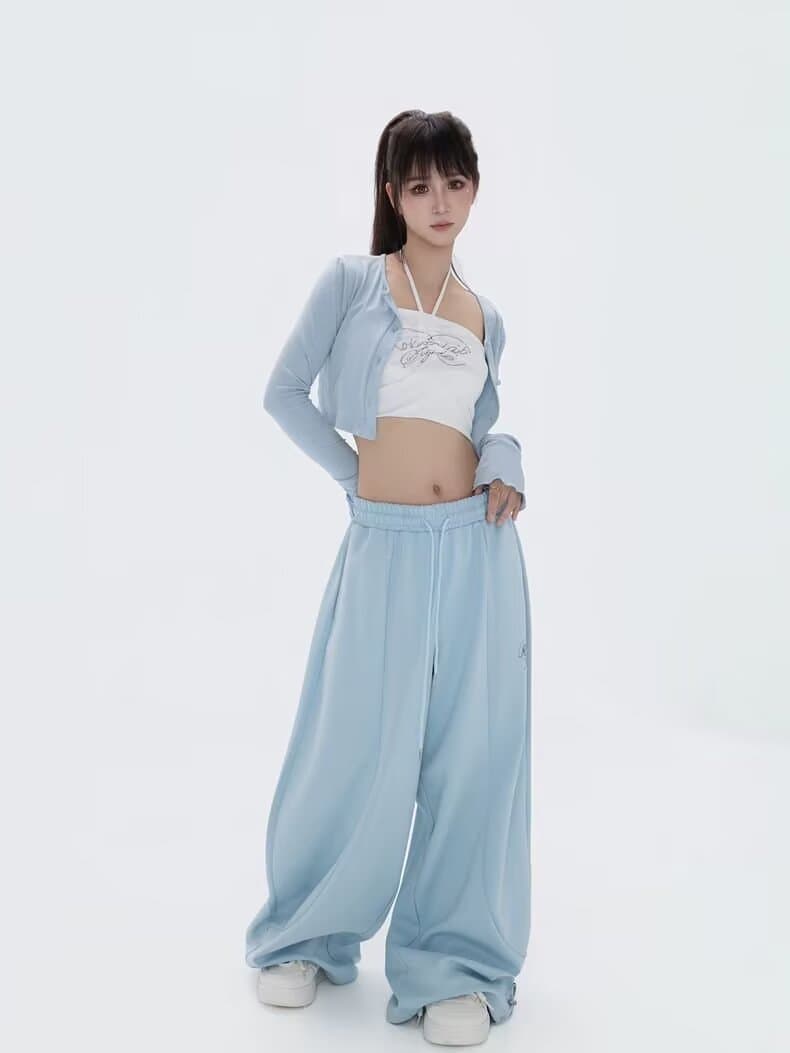 패션 인기 아메리칸 알파벳 주름 낙하산 병 워크웨어 팬츠 순면 남자 바 면 재즈 댄스 바지 슬림해 보이는 모통이 칼 바지 상세 이미지 4