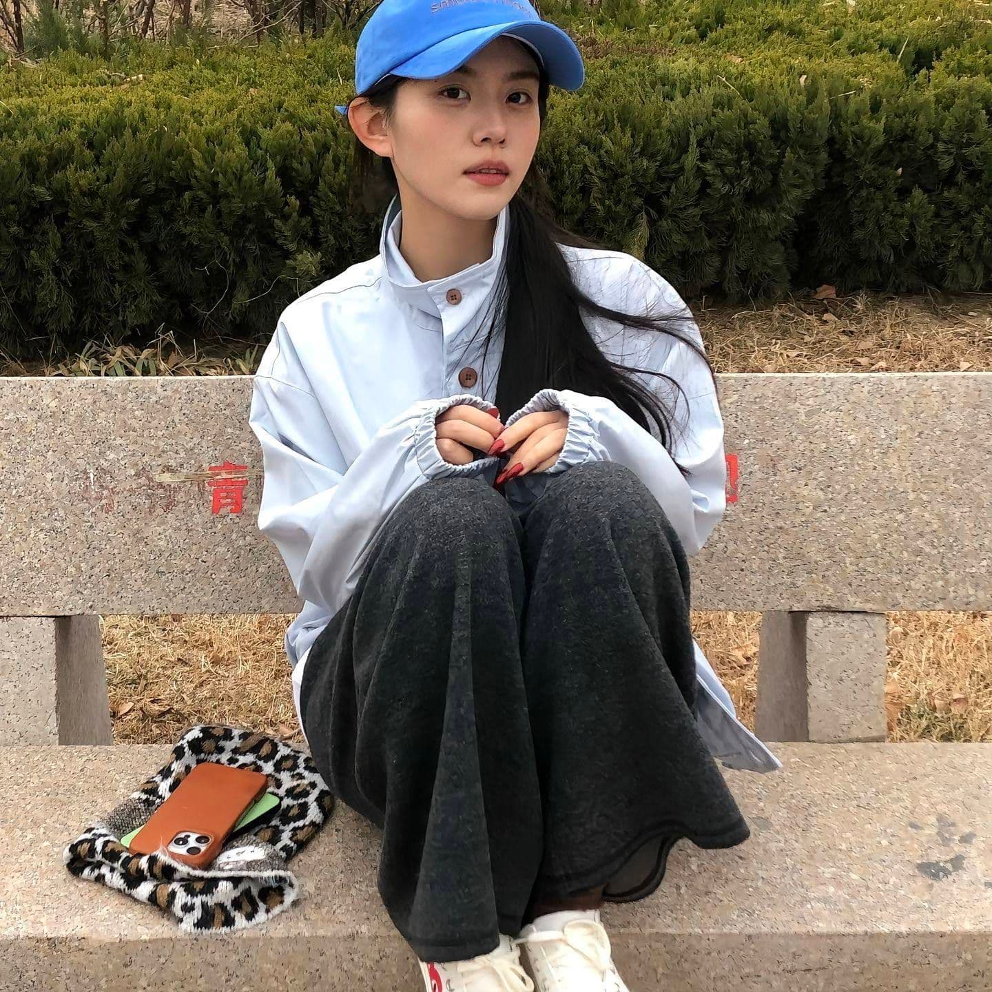 원본 것 스탠드 칼라 싱글 줄 버튼 캐주얼 재킷 여자 봄 2026 봄 가을 작은 키 재킷 오픈 가디건 맨위 이미지 3