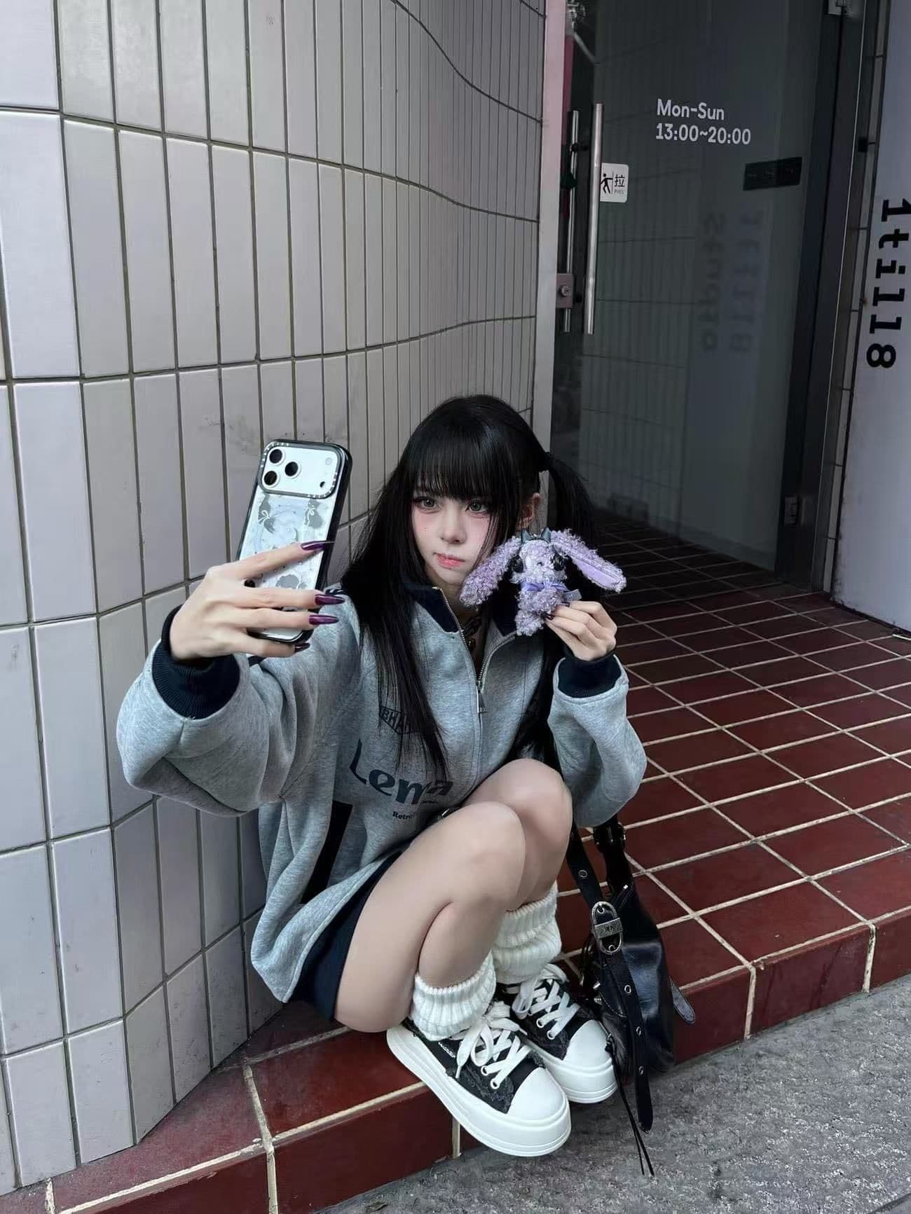 얇은 스타일 털이 있는 이후 패키지 기사 프린트 순수한 Mianhua 면 복합 후드티 여성 상세 이미지 2