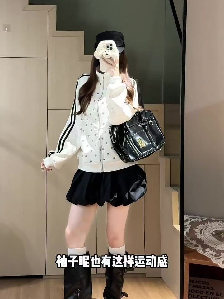 얇은 스타일 털이 있는 이후 패키지 기사 레이스 타이로드 순수한 Mianhua 면 복합 후드티 여성 상세 이미지 8