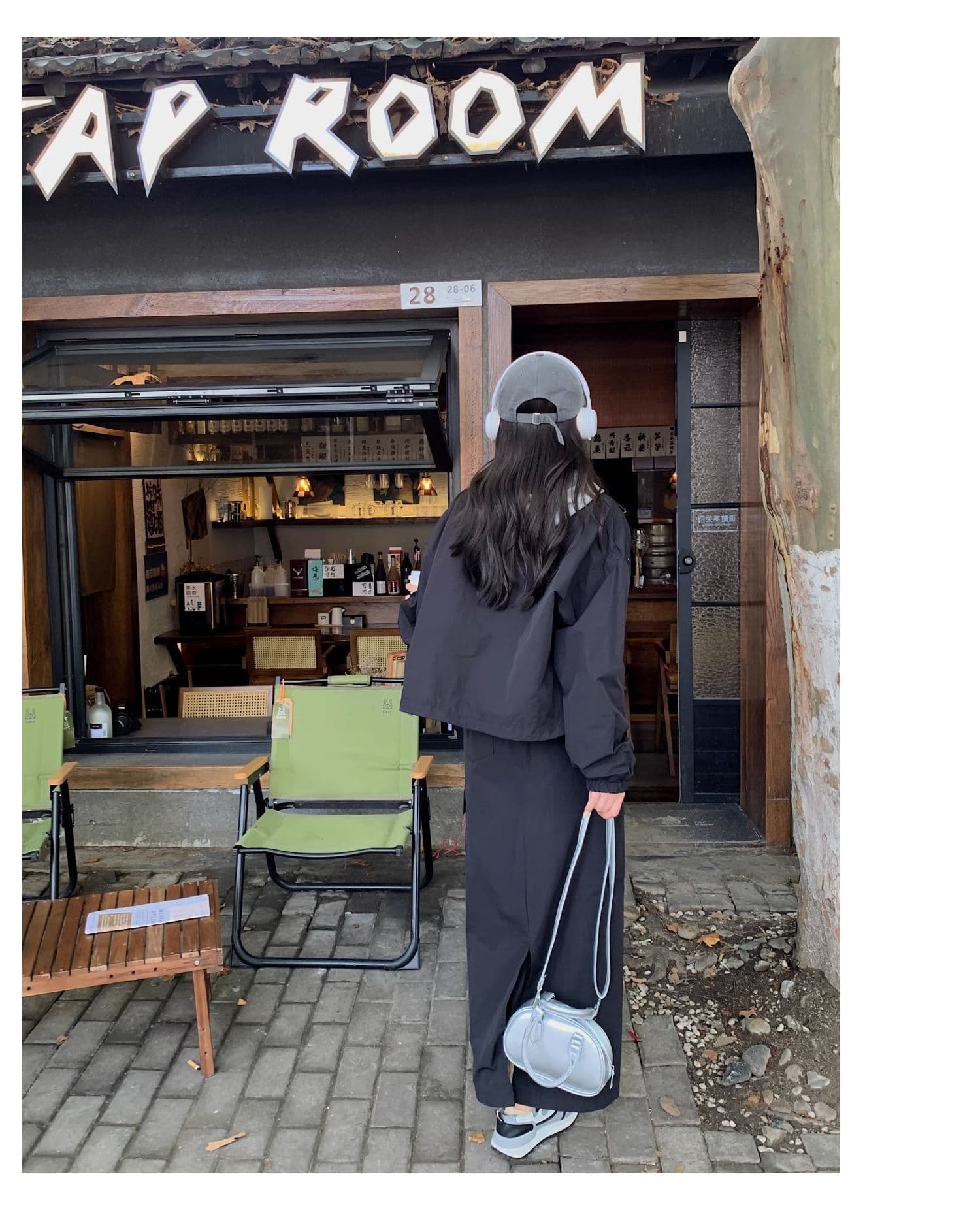 한 부서 ootd 착용 가져 가라. 고급 센스 워크웨어 세트 여성 봄 가을 슈퍼 화재 잘 생긴 차가운 바람의 소리 던져 자매 롱 스커트 투피스 세트 트렌디 상세 이미지 15