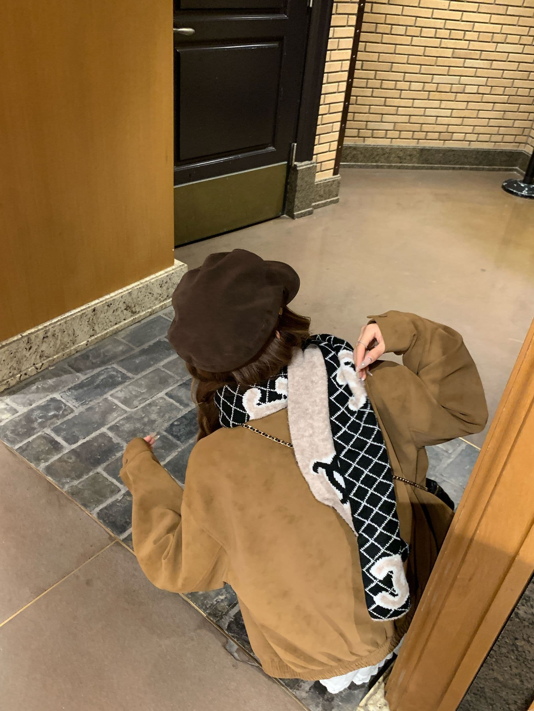 threeh 레트로 재킷 여성 가을 겨울 아메리칸 루즈핏 폴로 칼라 캐주얼 다용도 재킷 맨위 고급 겉옷 상세 이미지 19
