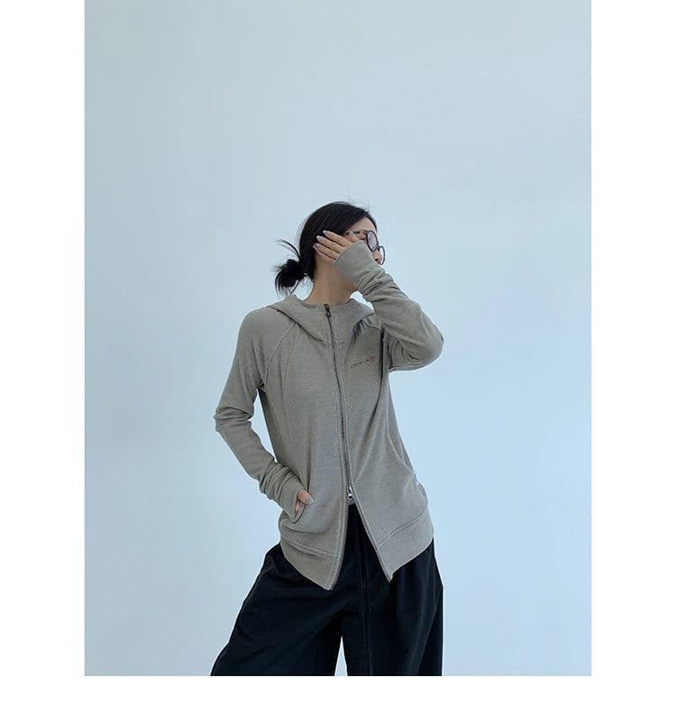 가을 종이 사람들 얇은 스타일 몸매 가꾸기 쇼트 스타일 후드 여성 코트 레트로 캐주얼 느긋한 니트 오픈 가디건 맨위 상세 이미지 10