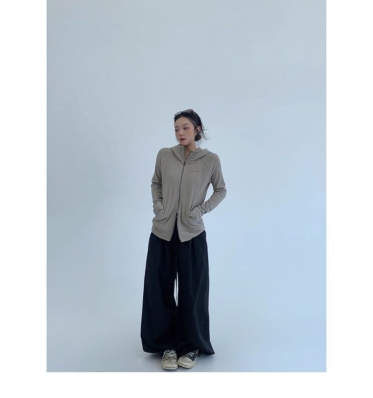 가을 종이 사람들 얇은 스타일 몸매 가꾸기 쇼트 스타일 후드 여성 코트 레트로 캐주얼 느긋한 니트 오픈 가디건 맨위 상세 이미지 18