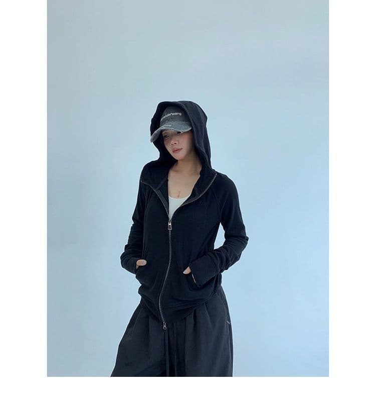 가을 종이 사람들 얇은 스타일 몸매 가꾸기 쇼트 스타일 후드 여성 코트 레트로 캐주얼 느긋한 니트 오픈 가디건 맨위 상세 이미지 22