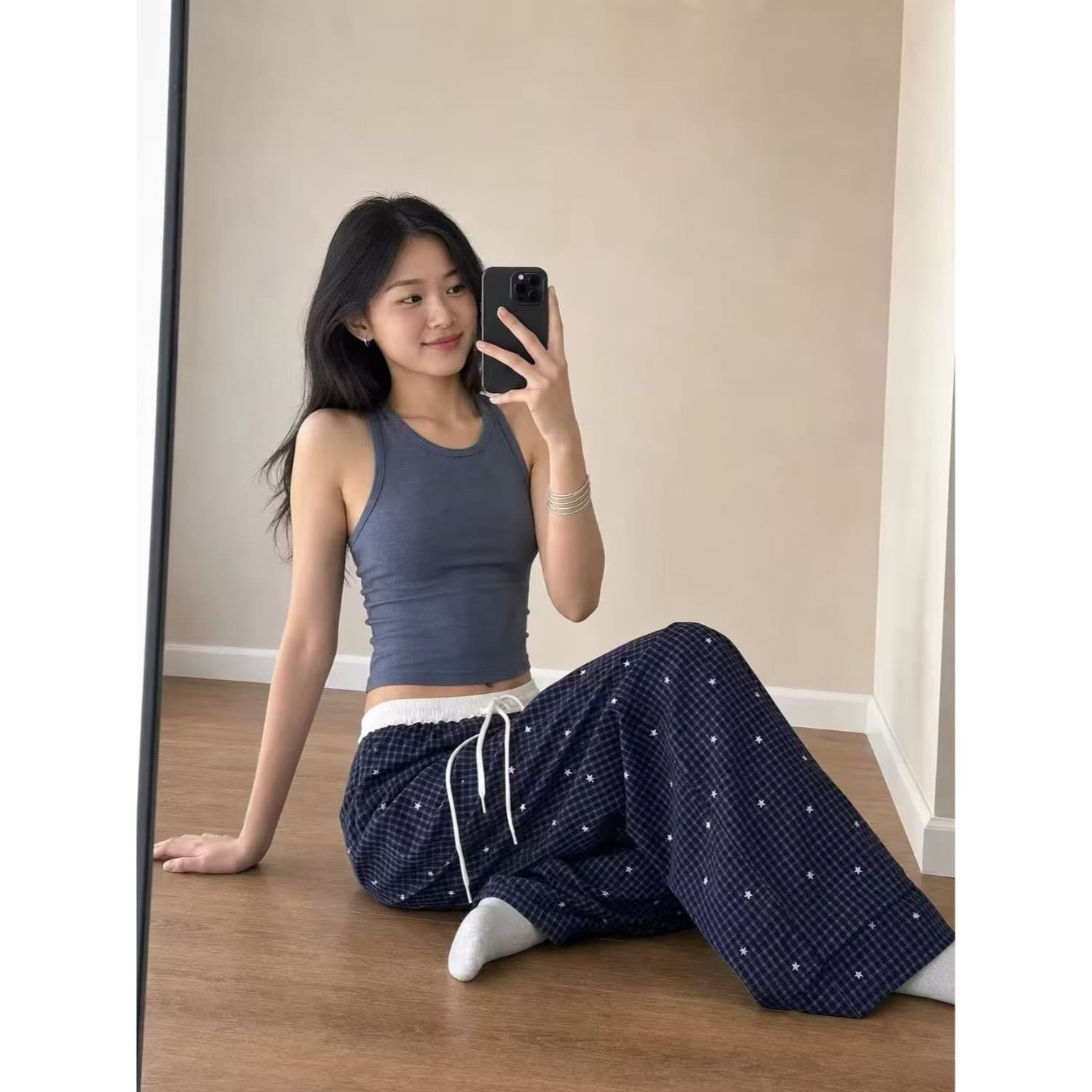 가을 새로운 루즈핏 스트레이트 웨이 바지 남성 조수 브랜드 높음 거리 와이드 레그 팬츠 레트로 악당 잘 생긴 느긋한 바람 긴 바지 이미지 2