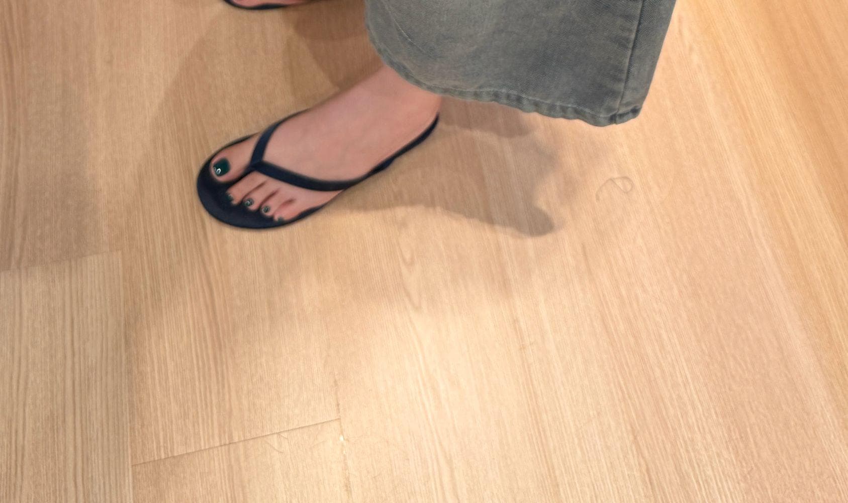 지금 임산부 청바지 여름 얇은 스타일 외출용 7부 바지 무거운 작업 핫픽스 와이드 레그 팬츠 루즈핏 캐주얼 트렌디 엄마 여름 상세 이미지 7