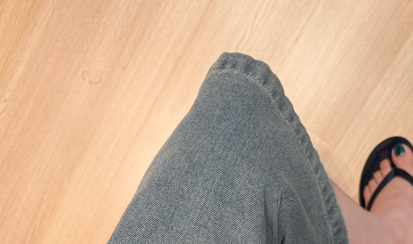 지금 임산부 청바지 여름 얇은 스타일 외출용 7부 바지 무거운 작업 핫픽스 와이드 레그 팬츠 루즈핏 캐주얼 트렌디 엄마 여름 상세 이미지 27
