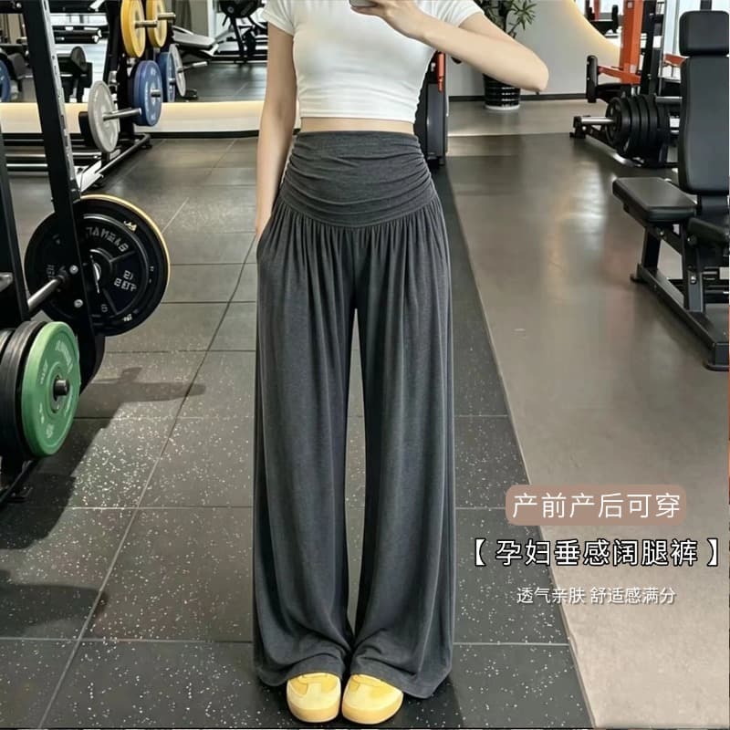 임산부 바지 2026 이른 가을 새로운 외출용 없음 복부 지지 루즈핏 슬림해 보이는 다용도 캐주얼 운동 긴 바지 9부 바지 여성